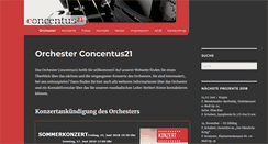 Desktop Screenshot of concentus21.at
